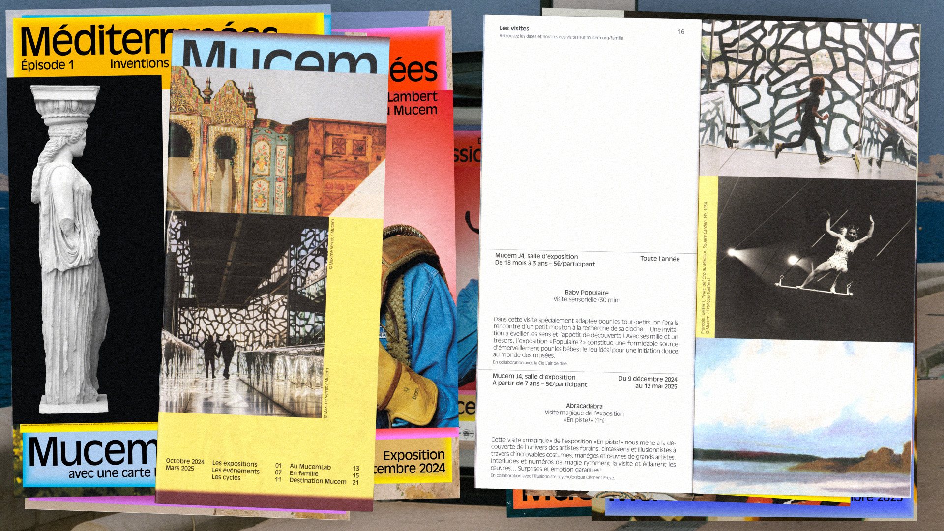 Mucem — affiches et doubles pages de publications, vue 12 — Les Graphiquants